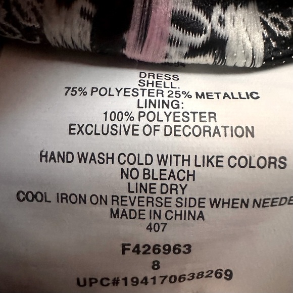 Girls Metallic Silver Blue Party Dress Rare Editions Size 8 - Picture 6 of 6